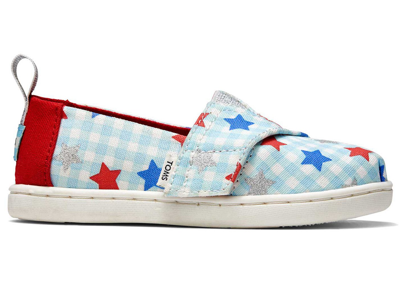 Toms Alpargata Tiny Glitter Star Espadrille Blue - Kids - 19564-RPDG